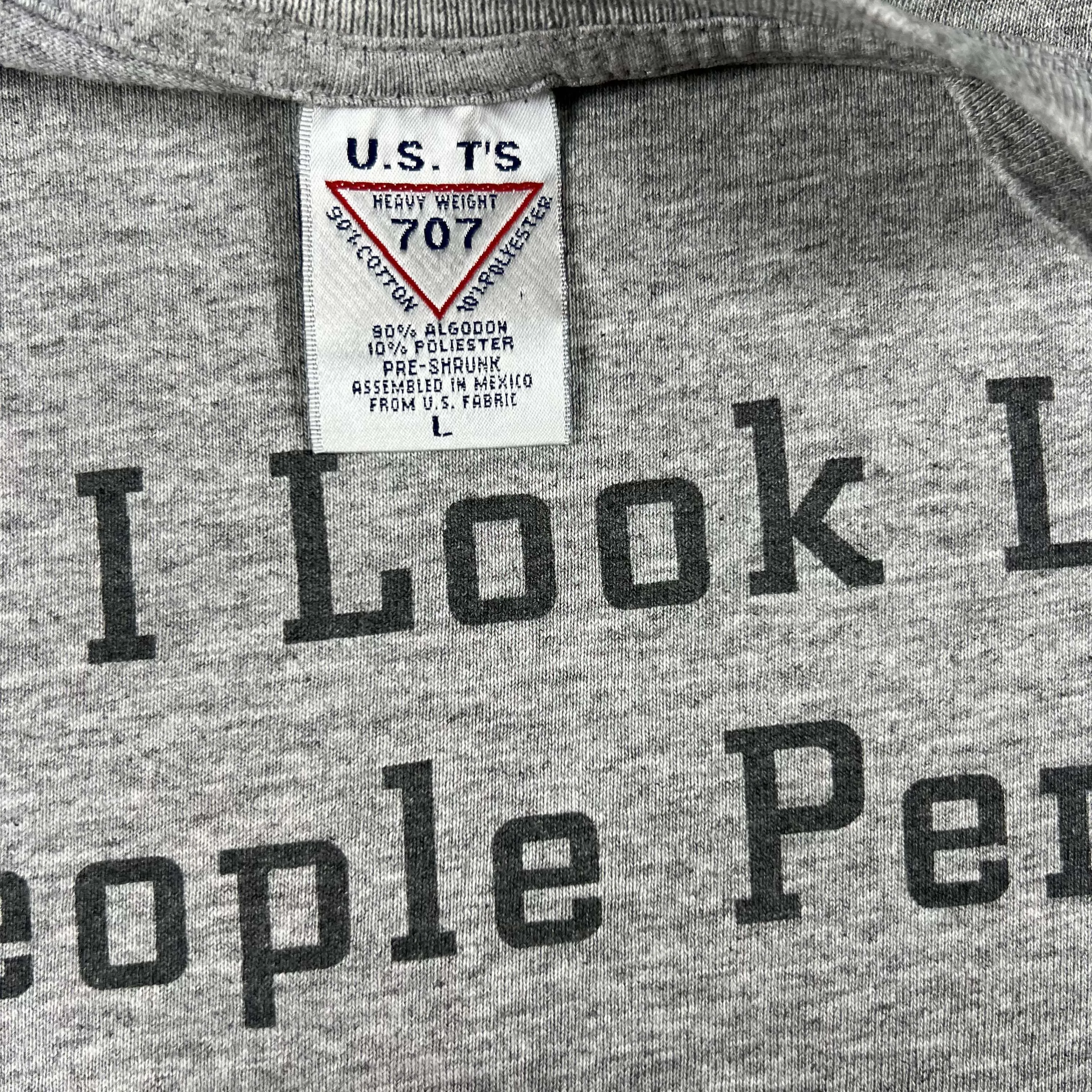 90s 'Do I Look Like a People Person?' Tee- L