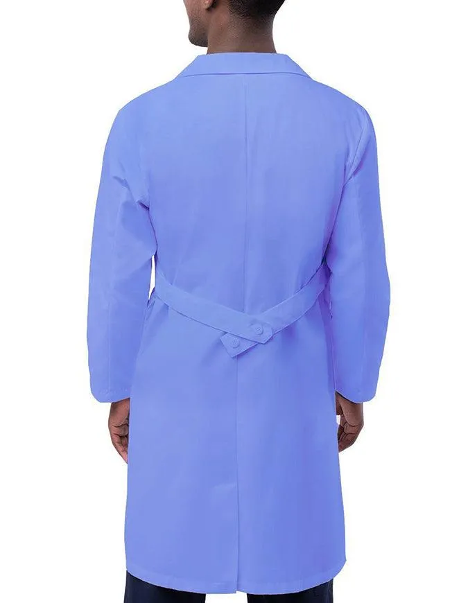 Adar 39 Inch Unisex Ceil Blue Multiple Pocket Medical Lab Coat