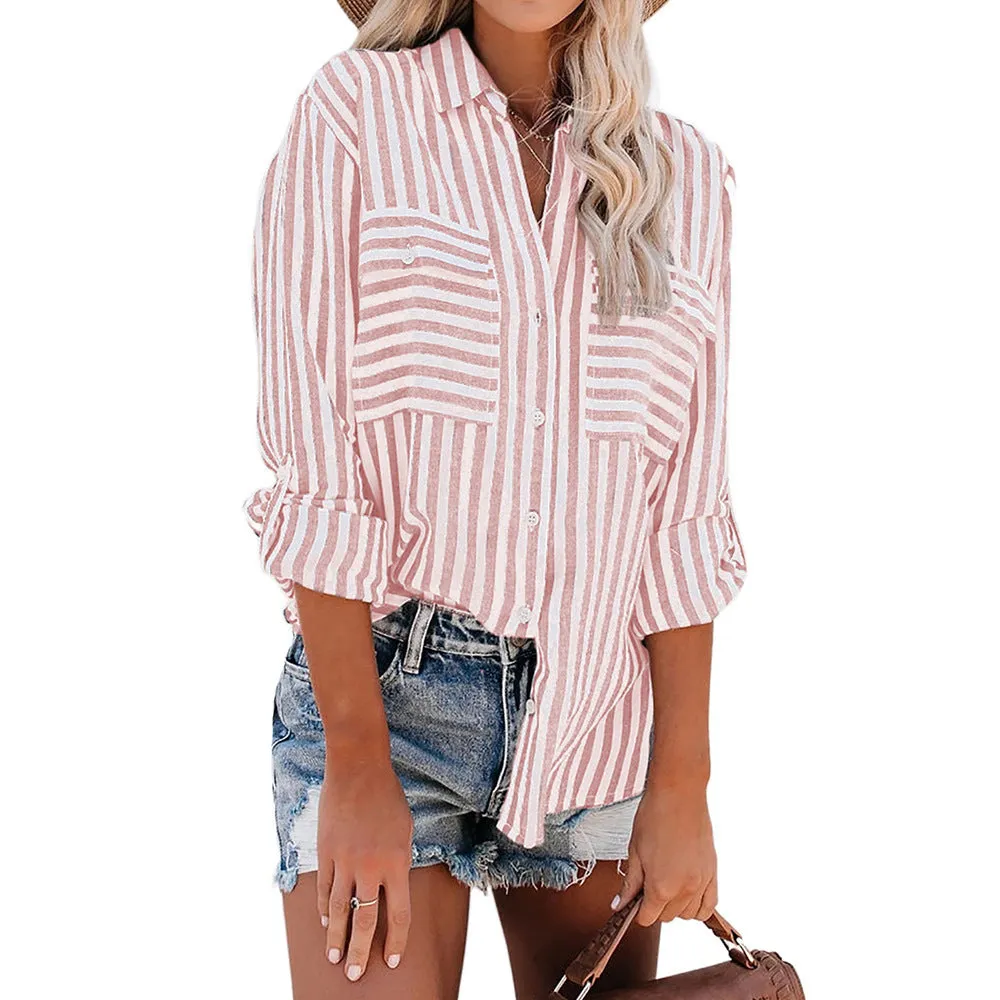 Basic Button Down Wholesale Blouse