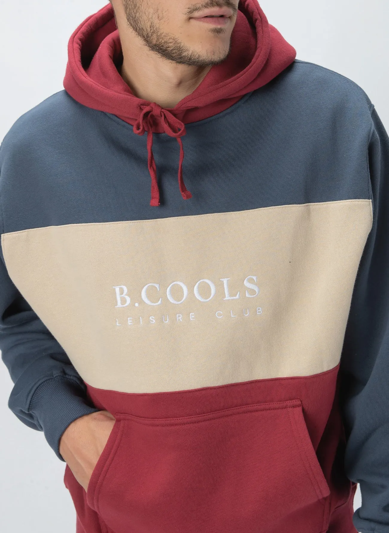 B.Cools Hood Sweatshirt Red Panel