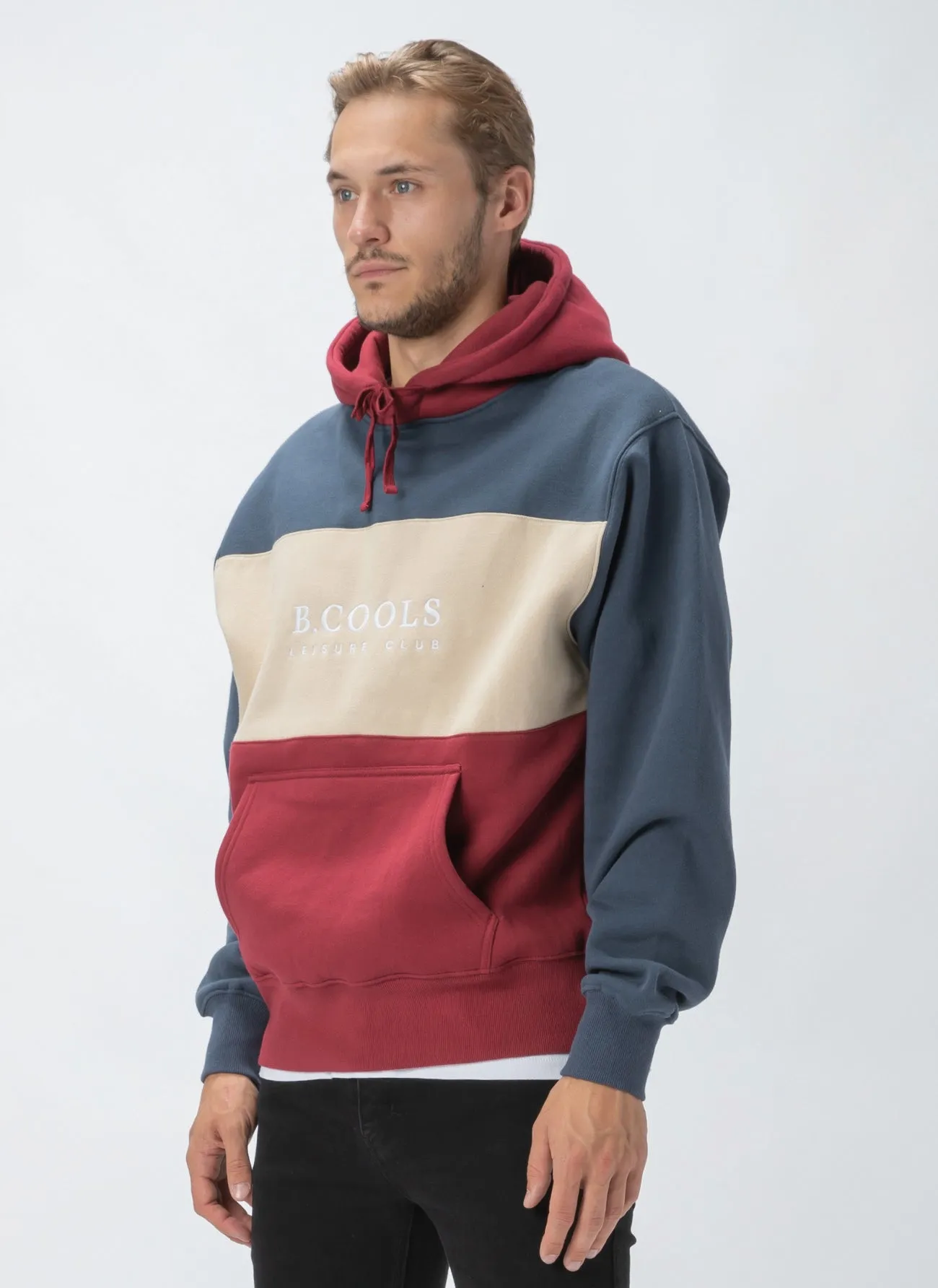 B.Cools Hood Sweatshirt Red Panel