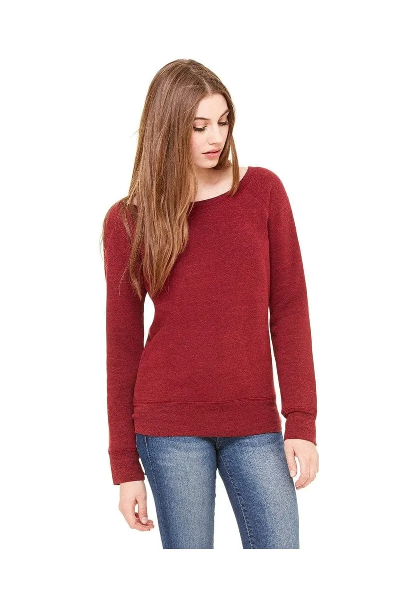 Bella Canvas 7501: Women's Sponge Fleece Wide-Neck Sweatshirt