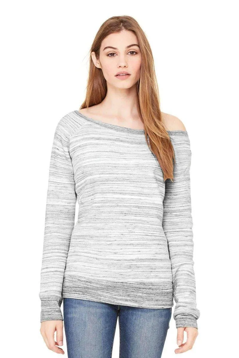 Bella Canvas 7501: Women's Sponge Fleece Wide-Neck Sweatshirt