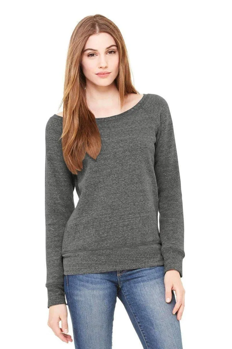 Bella Canvas 7501: Women's Sponge Fleece Wide-Neck Sweatshirt