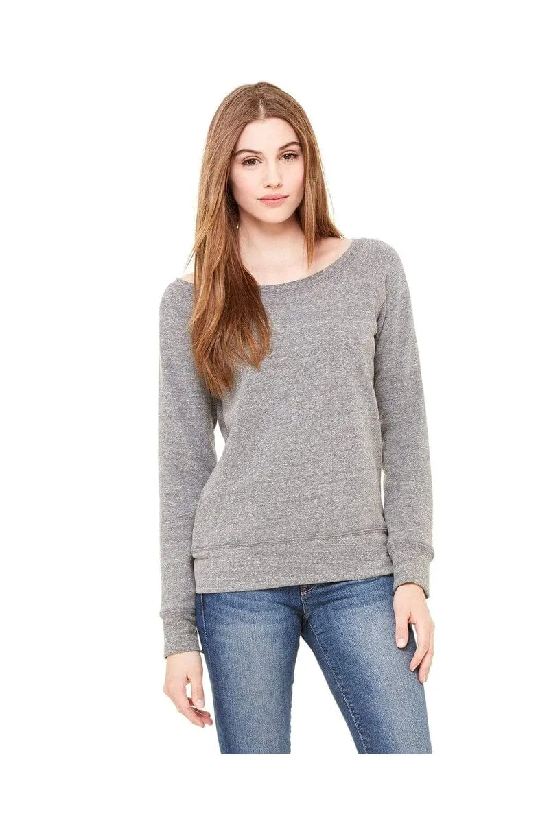 Bella Canvas 7501: Women's Sponge Fleece Wide-Neck Sweatshirt