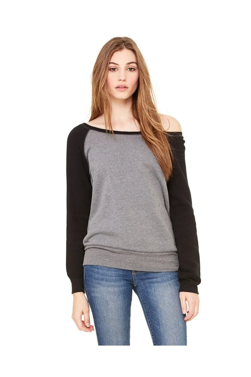 Bella Canvas 7501: Women's Sponge Fleece Wide-Neck Sweatshirt