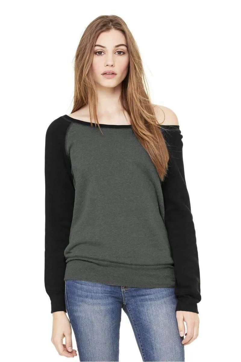 Bella Canvas 7501: Women's Sponge Fleece Wide-Neck Sweatshirt