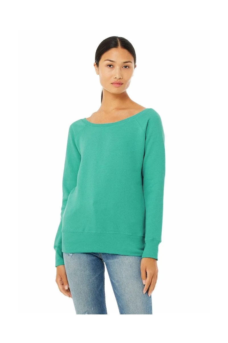 Bella Canvas 7501: Women's Sponge Fleece Wide-Neck Sweatshirt