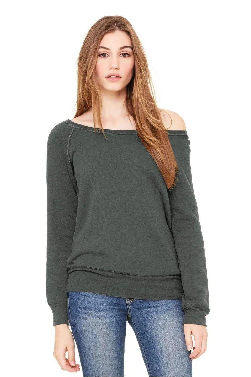 Bella Canvas 7501: Women's Sponge Fleece Wide-Neck Sweatshirt