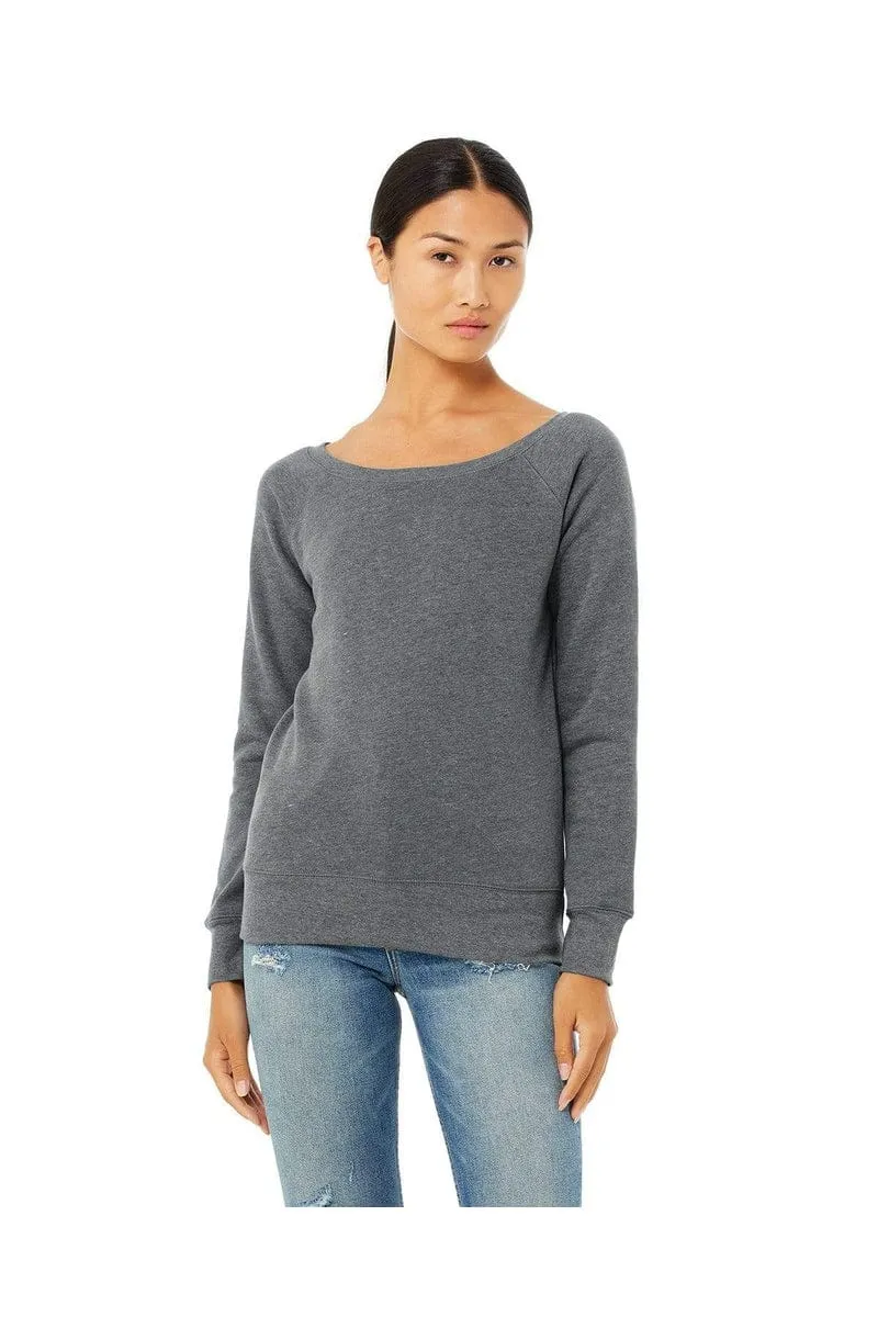 Bella Canvas 7501: Women's Sponge Fleece Wide-Neck Sweatshirt