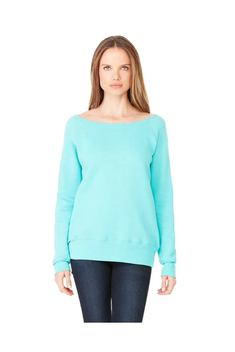 Bella Canvas 7501: Women's Sponge Fleece Wide-Neck Sweatshirt