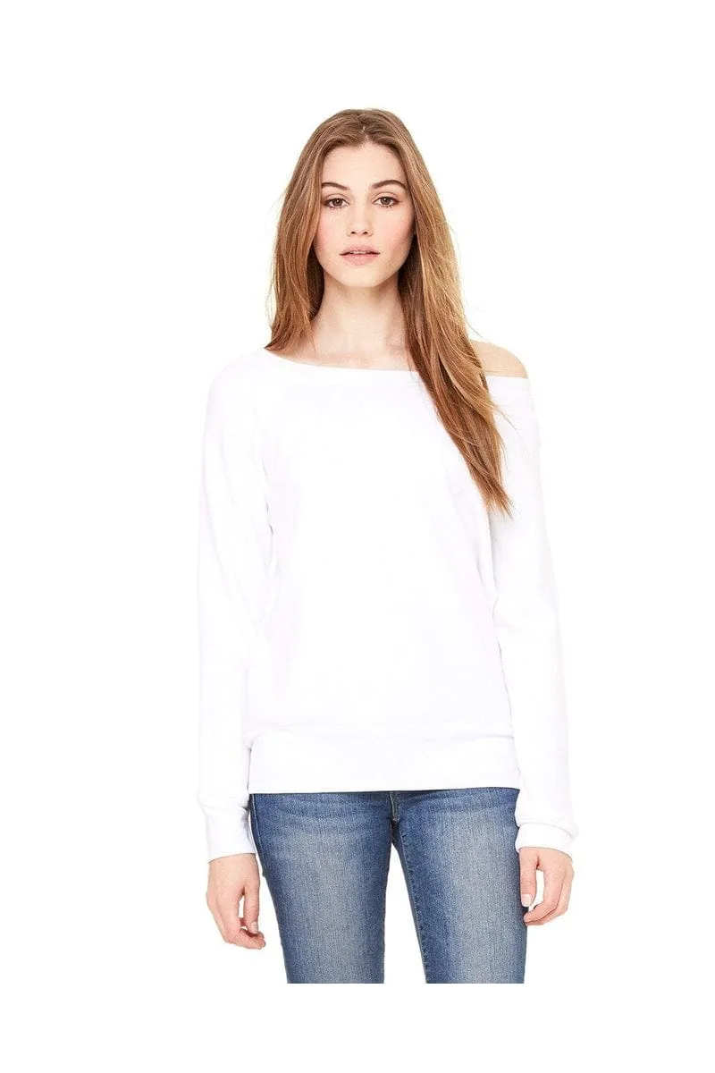 Bella Canvas 7501: Women's Sponge Fleece Wide-Neck Sweatshirt