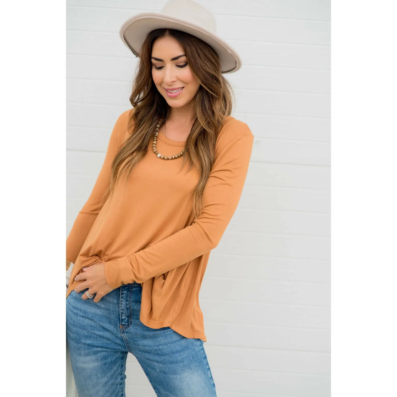 Betsey's Bamboo Long Sleeve Basic Tee