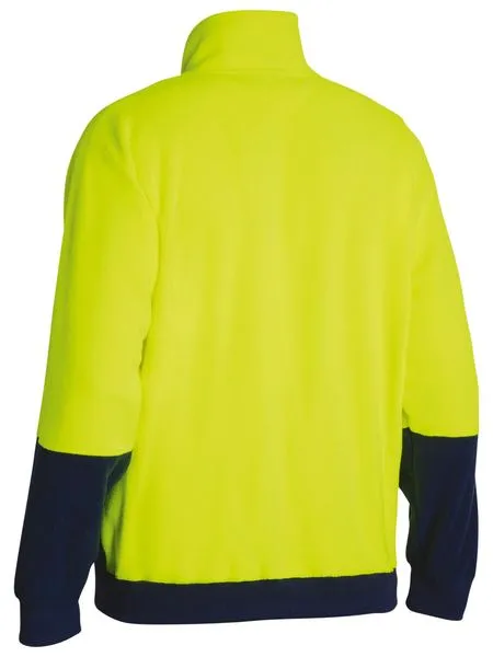 Bisley Hi Vis Polar Fleece Zip Pullover-(BK6889)