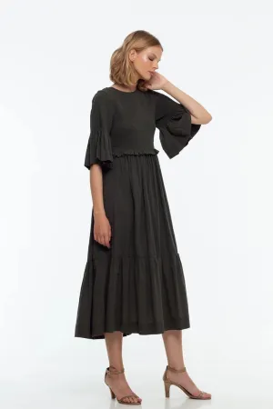 Blak - Salina Dress - Dark Olive