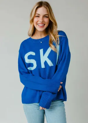 Blue Ski Sweater