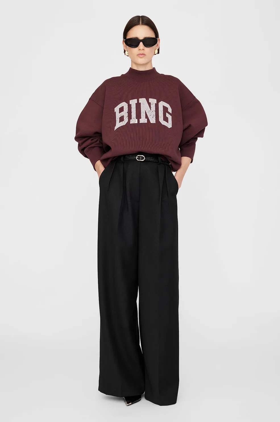 Bradie Sweatshirt Bing - Deep Burgundy