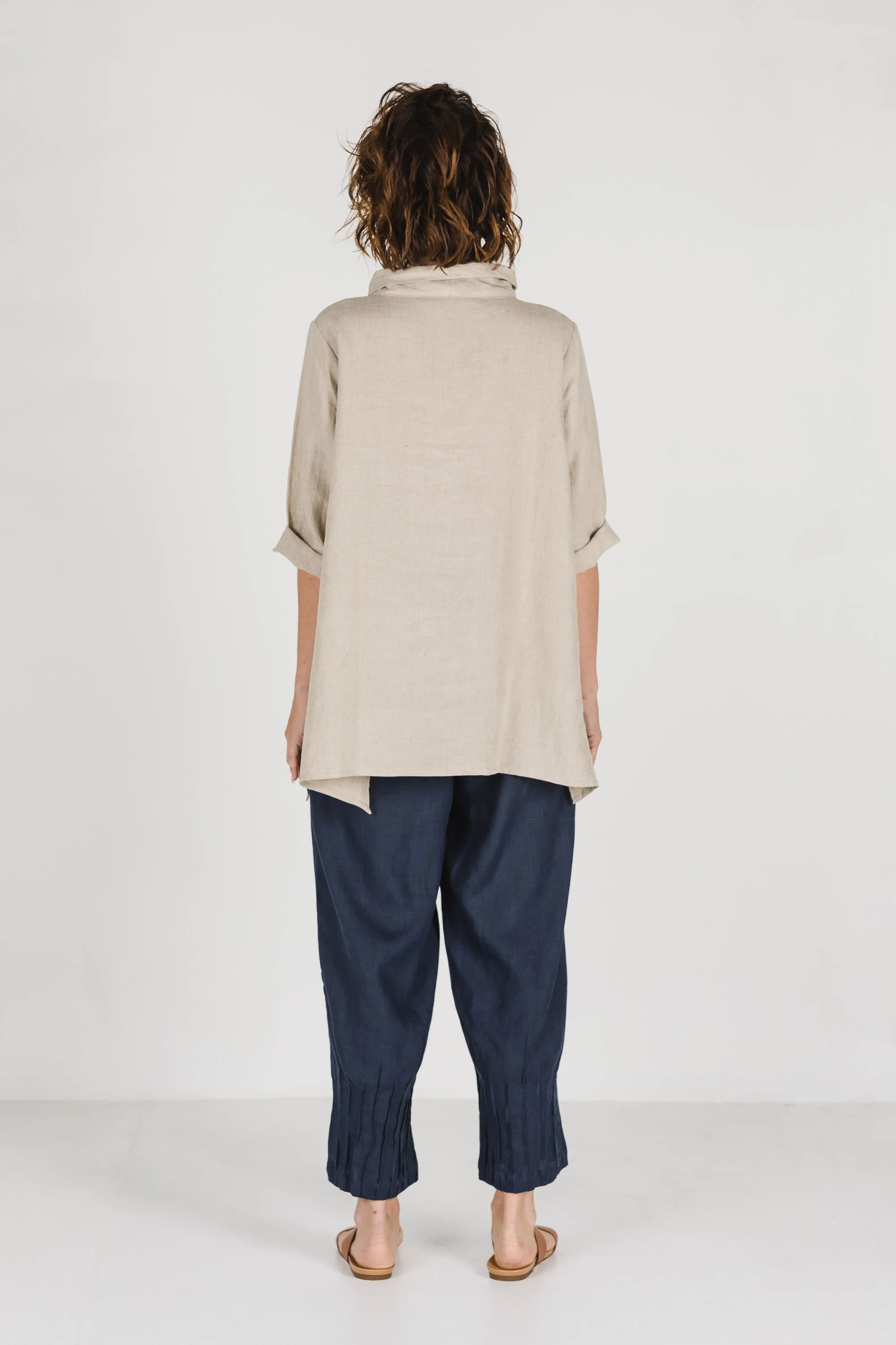 Caro Linen Top Natural