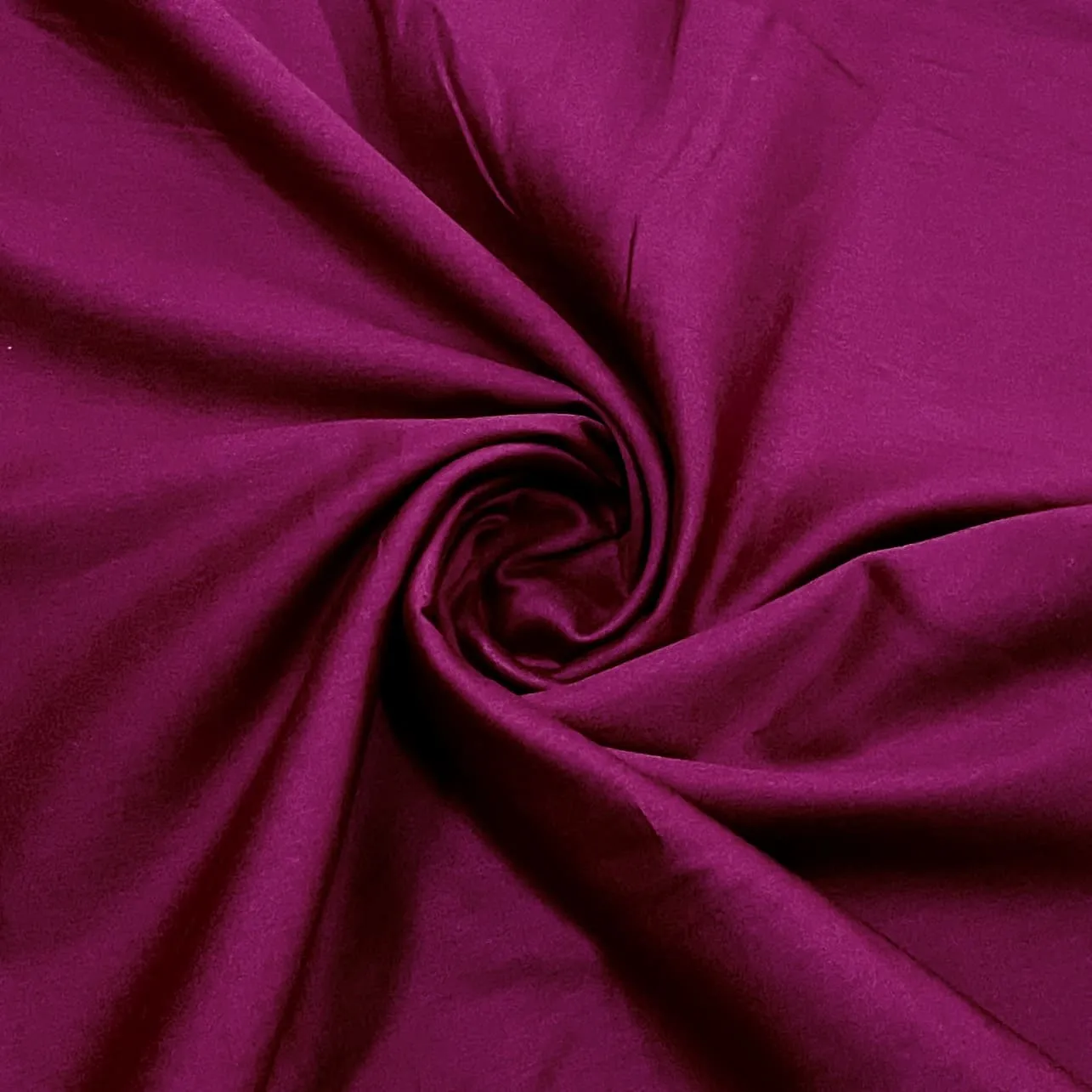 Classic Fuchsia Pink Solid Cotton Satin