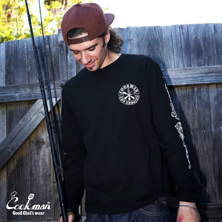 Cookman Long Sleeve Tees - Cutlery : Black