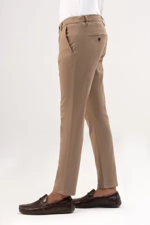 CROSS POCKET ELASTIC WAIST PANT LIGHT KHAKI