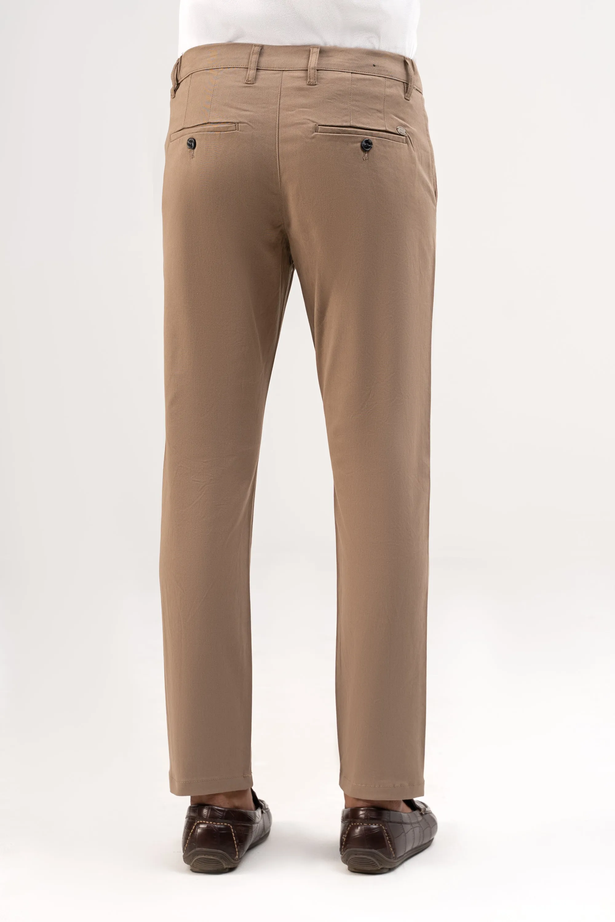 CROSS POCKET ELASTIC WAIST PANT LIGHT KHAKI