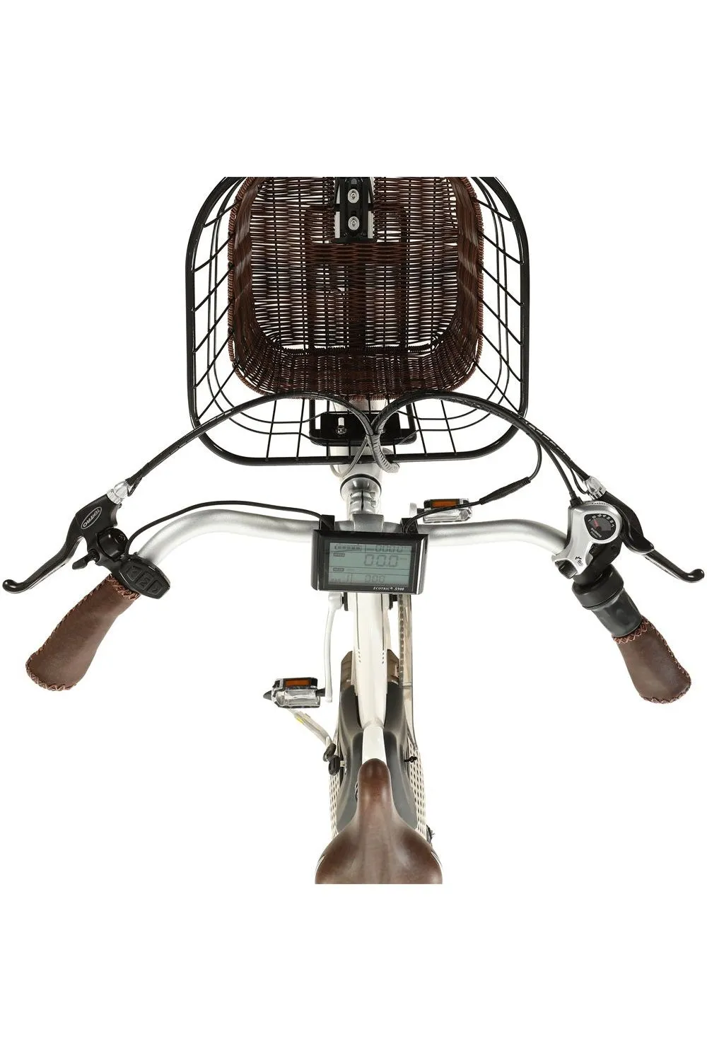 Ecotric Lark 36V/10Ah 500W Electric City Bike with Basket and Rear Rack