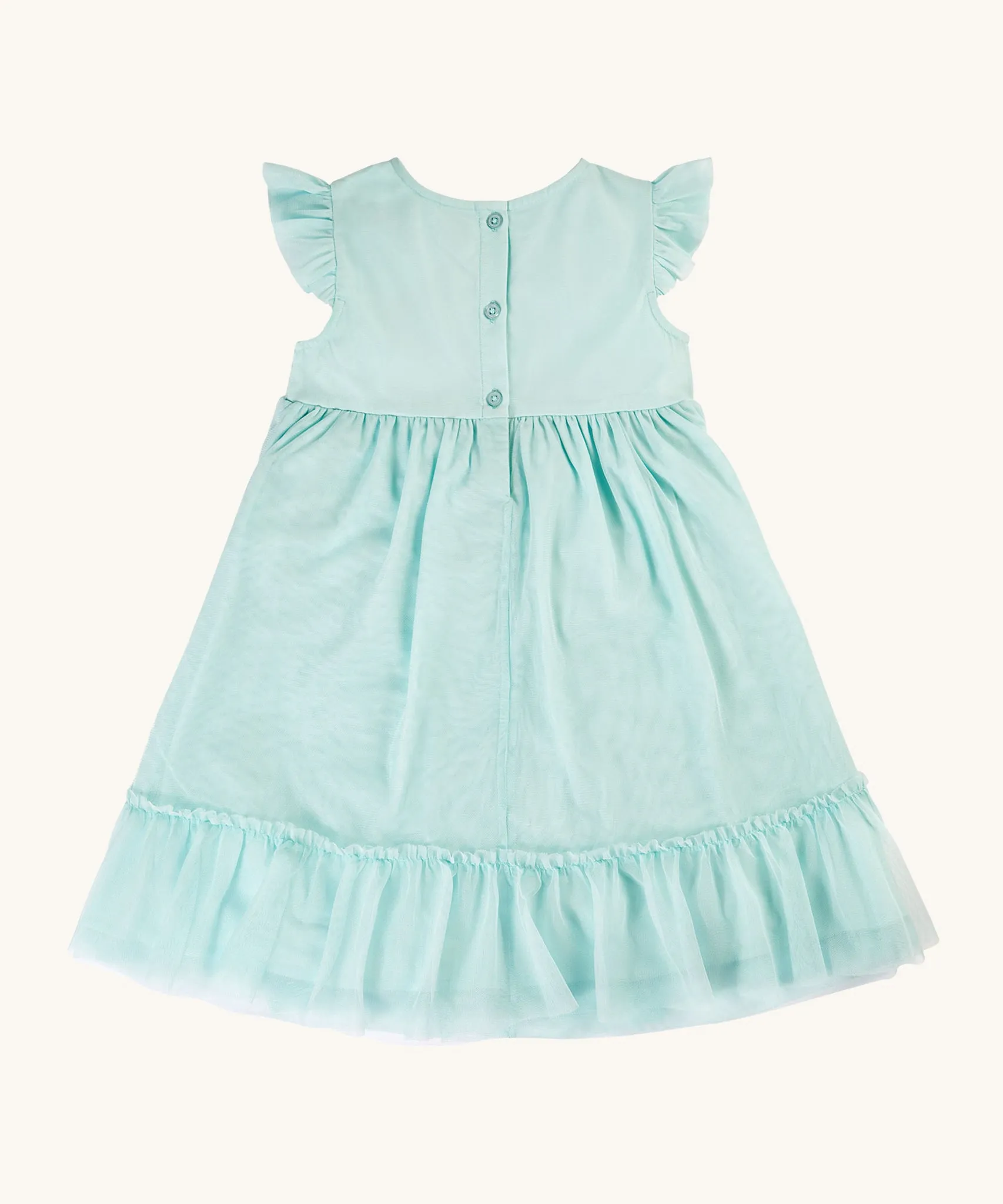 Frugi Tilda Tulle Dress - Glacia/Floral