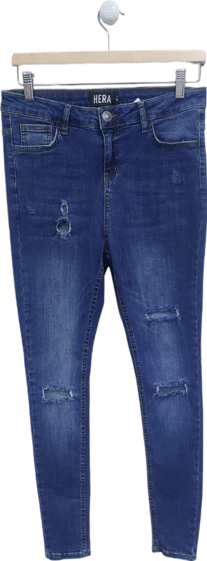 Hera Blue Distressed Skinny Jeans W30 S