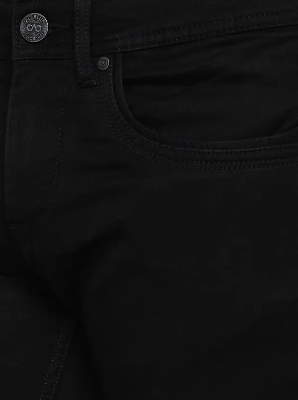 Jet Black Washed Slim Fit Jeans | JadeBlue