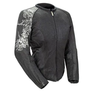 Joe Rocket 'Cleo 2.2' Womens Black Mesh Motorcycle Jacket