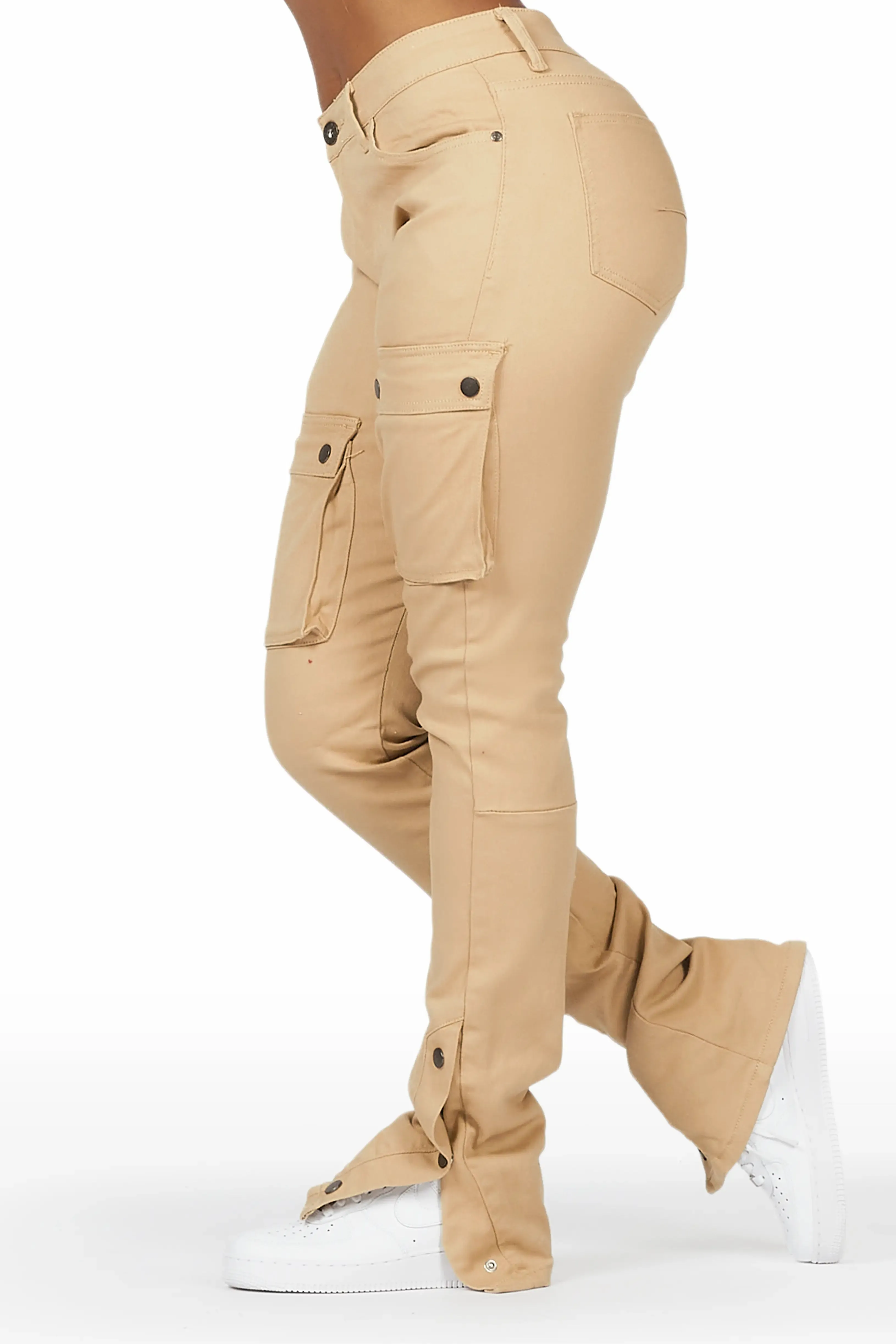 Kathryn Tan Stacked Flare Jean