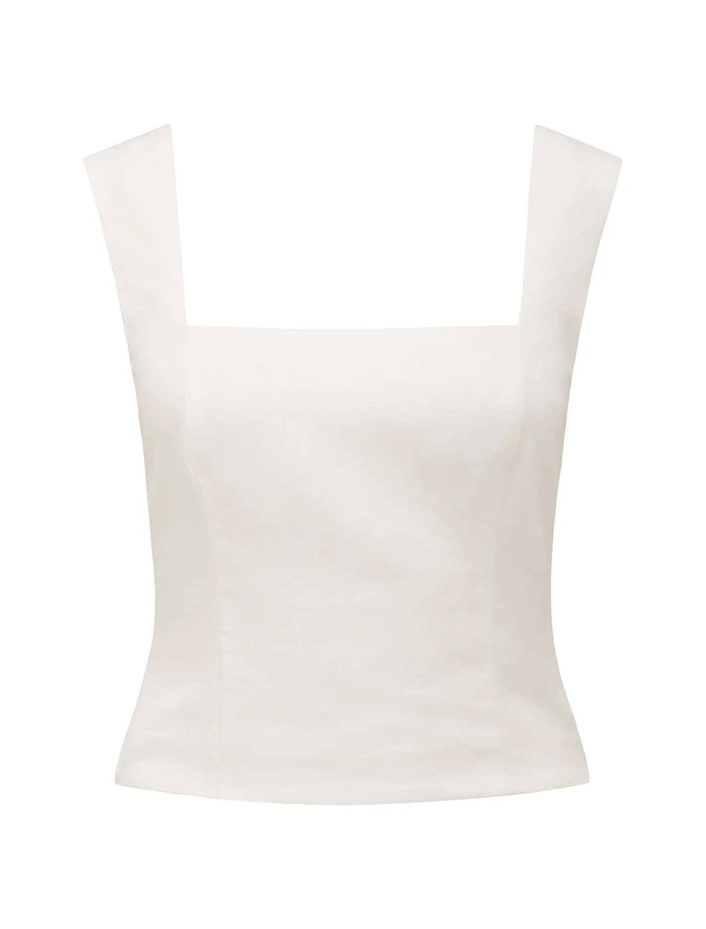 Kinsley Fitted Linen Tank Top