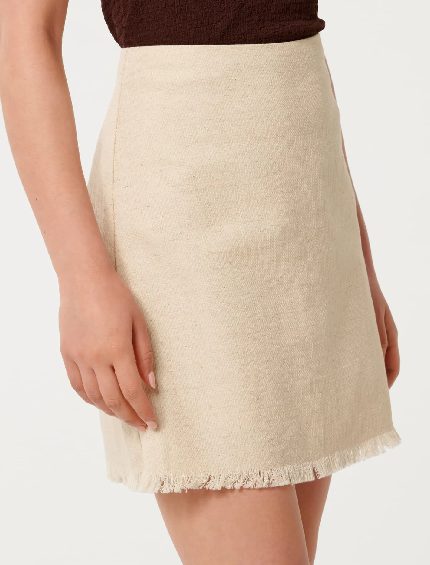 Kora Fringed Edge Mini Skirt