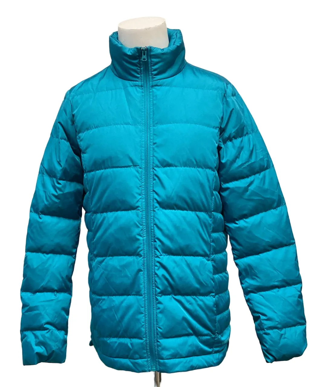 Land's End Women's WXR Down Puffer Jacket Spade Blue