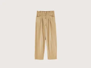 Lilow paperbag trousers (241 / W / CLAY)