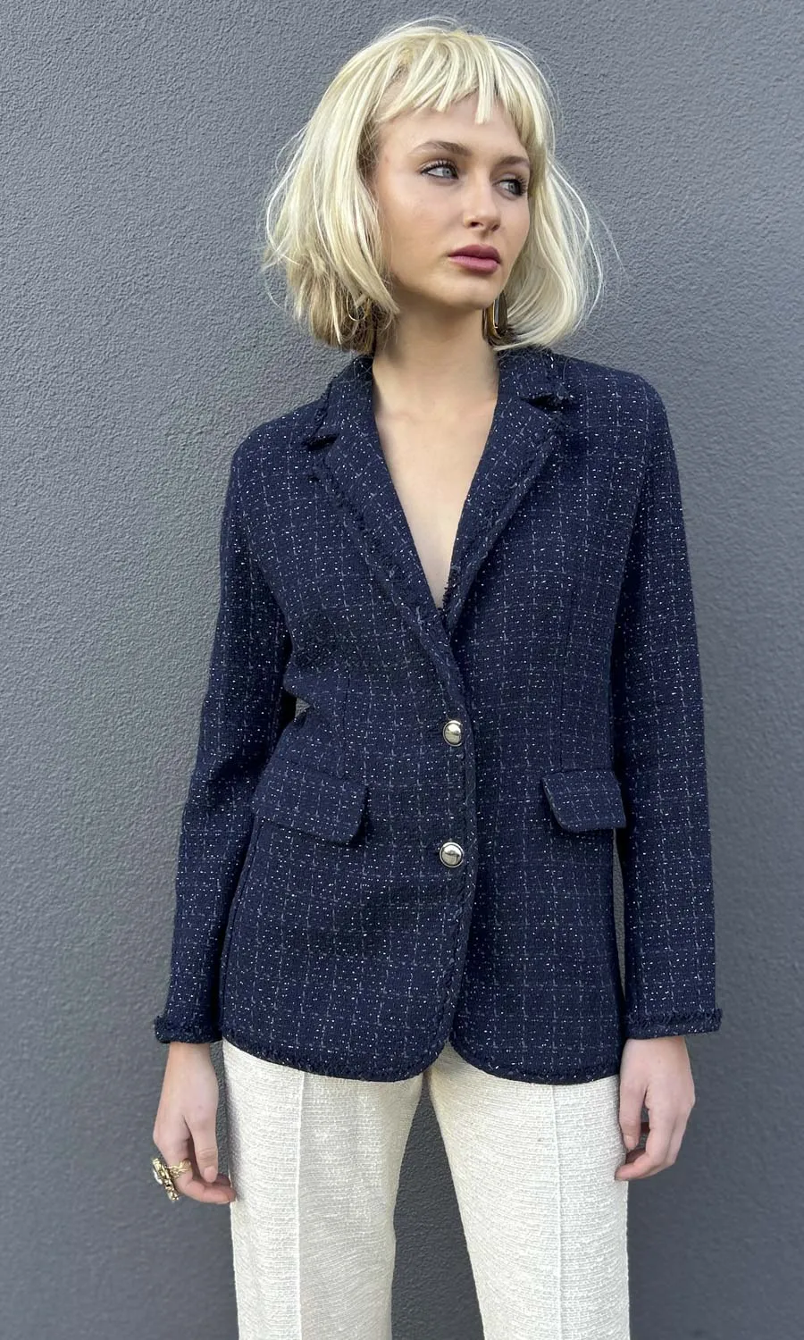 Marella Seville Weave Jacket - Blue