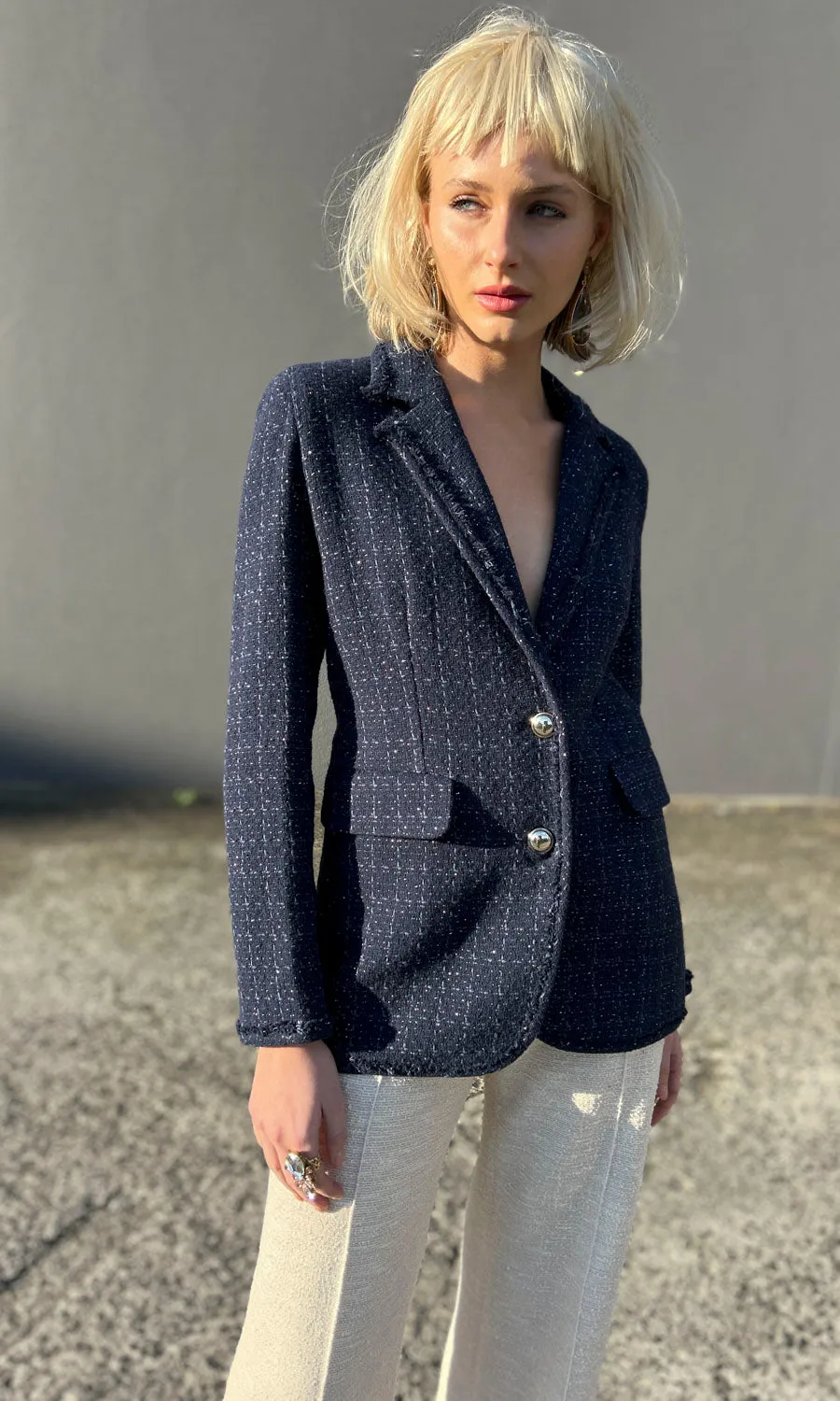 Marella Seville Weave Jacket - Blue