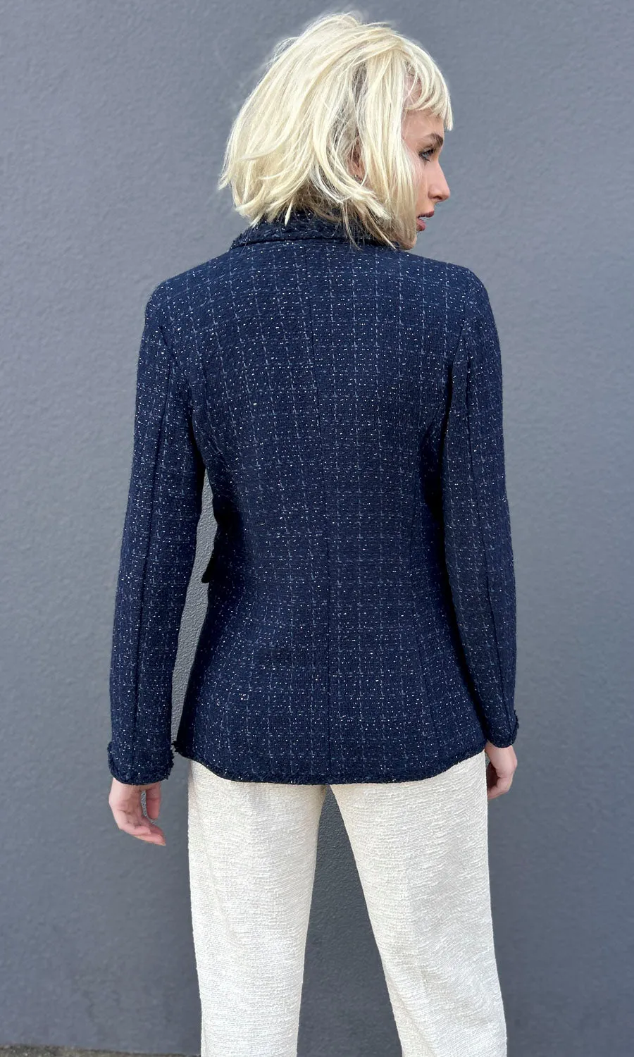 Marella Seville Weave Jacket - Blue