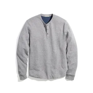 Marine Layer Henley Merrytrade Recycled - Heather Grey