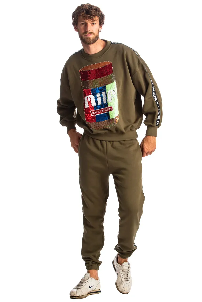 Milf Boy'S Favorite Men Cropped Jumper