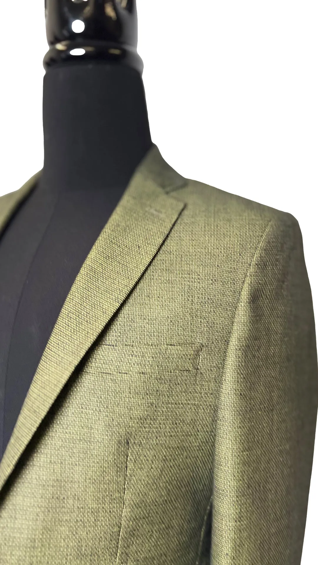 Olive Slim Flit Blazer