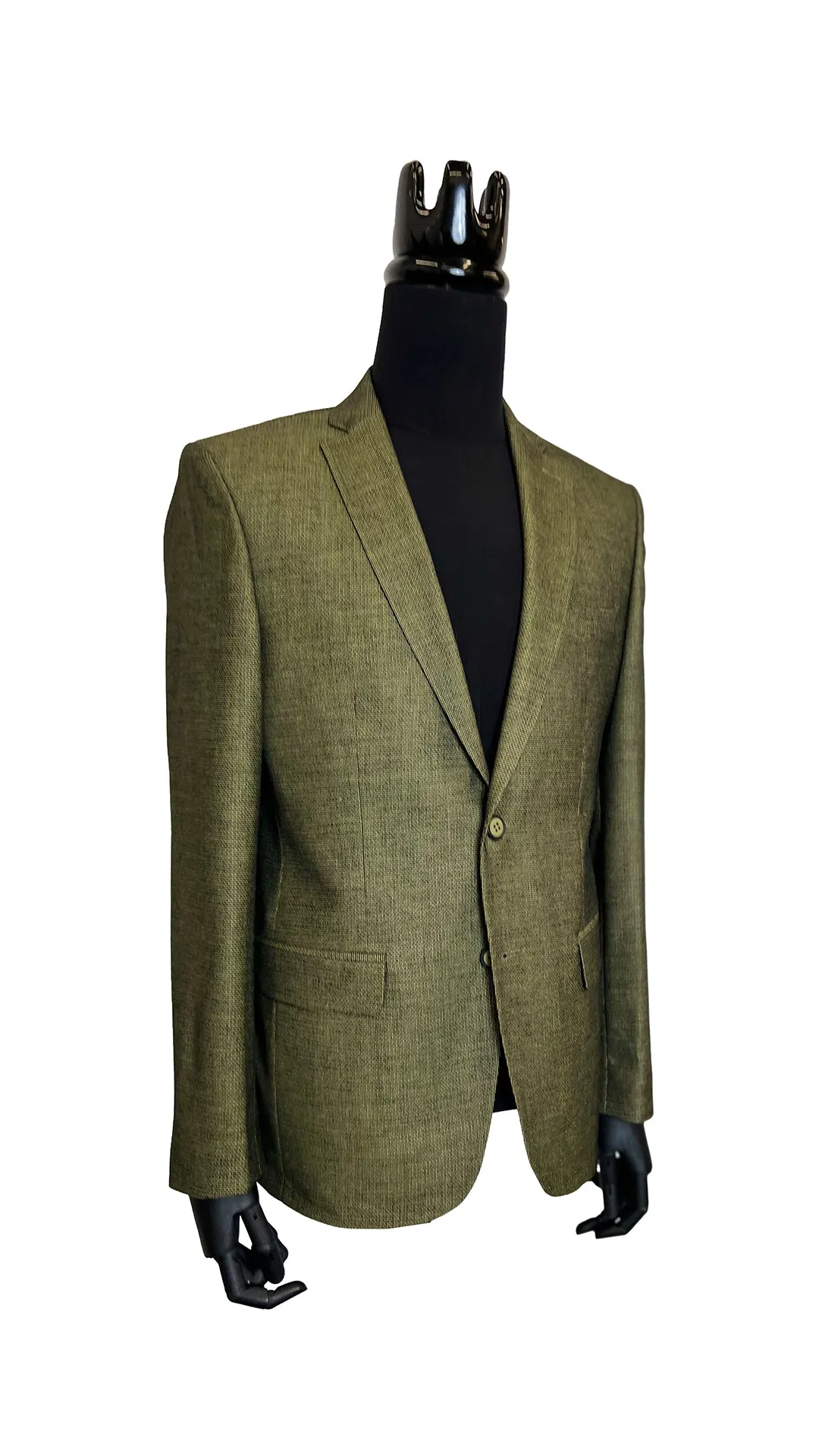 Olive Slim Flit Blazer