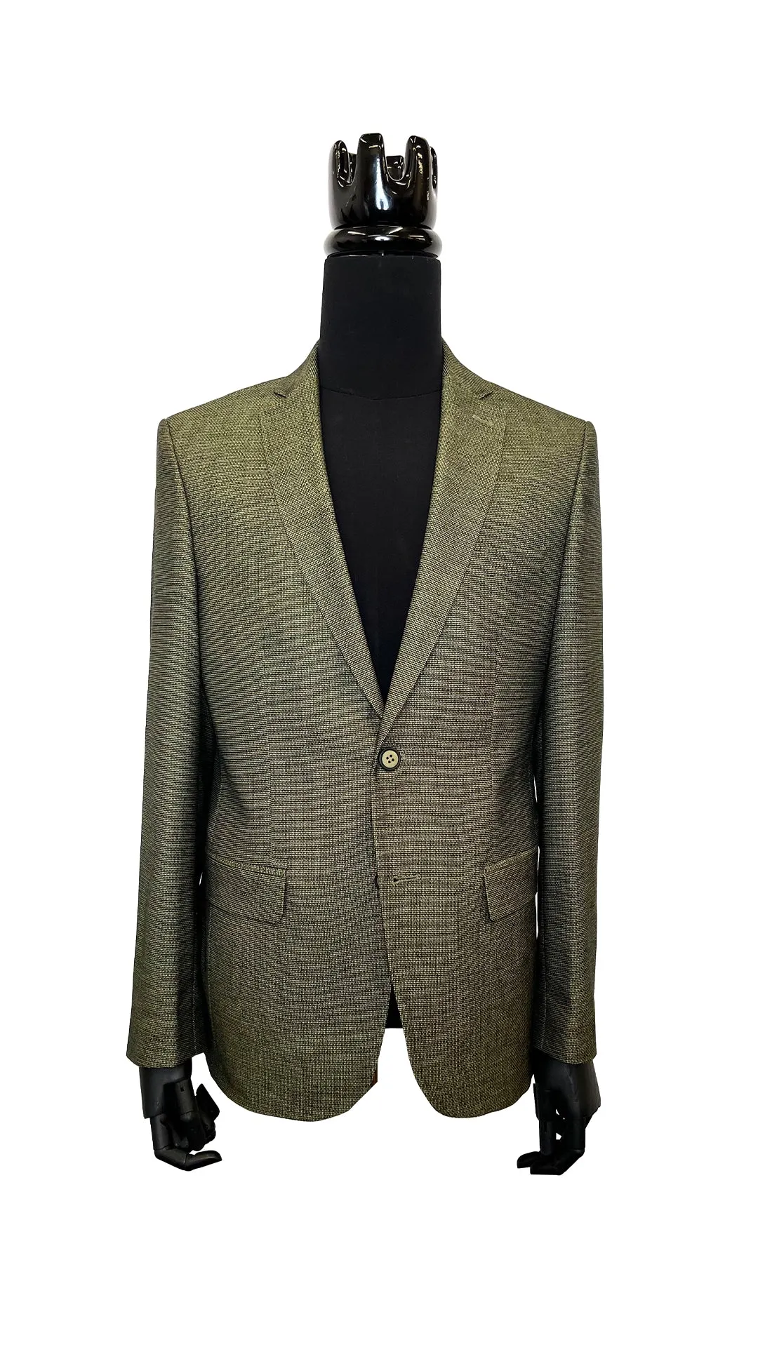 Olive Slim Flit Blazer