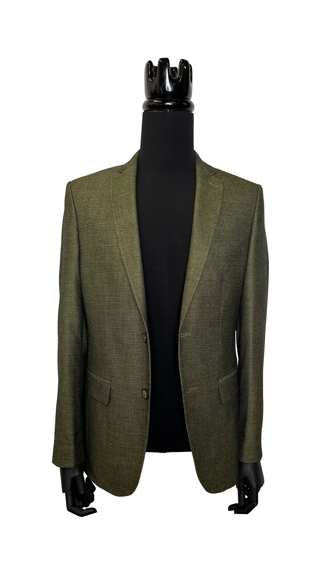 Olive Slim Flit Blazer