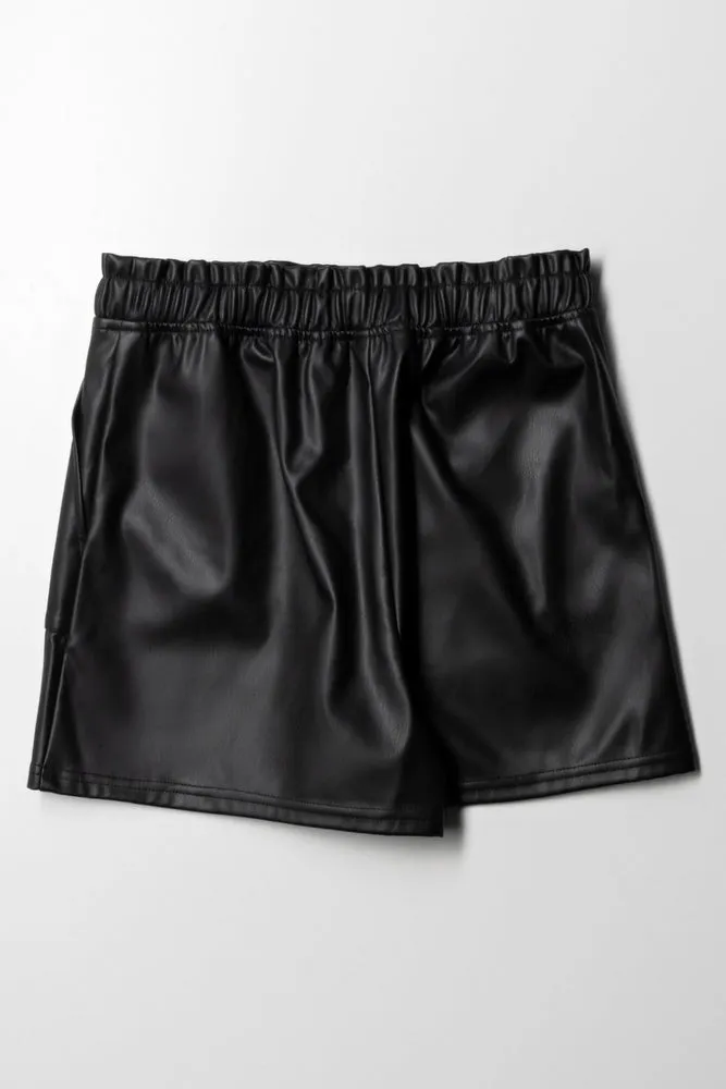 Paper-Bag Shorts Black