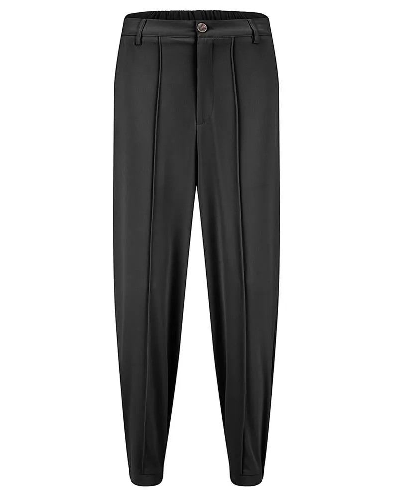 Pintuck Straight Leg Pants