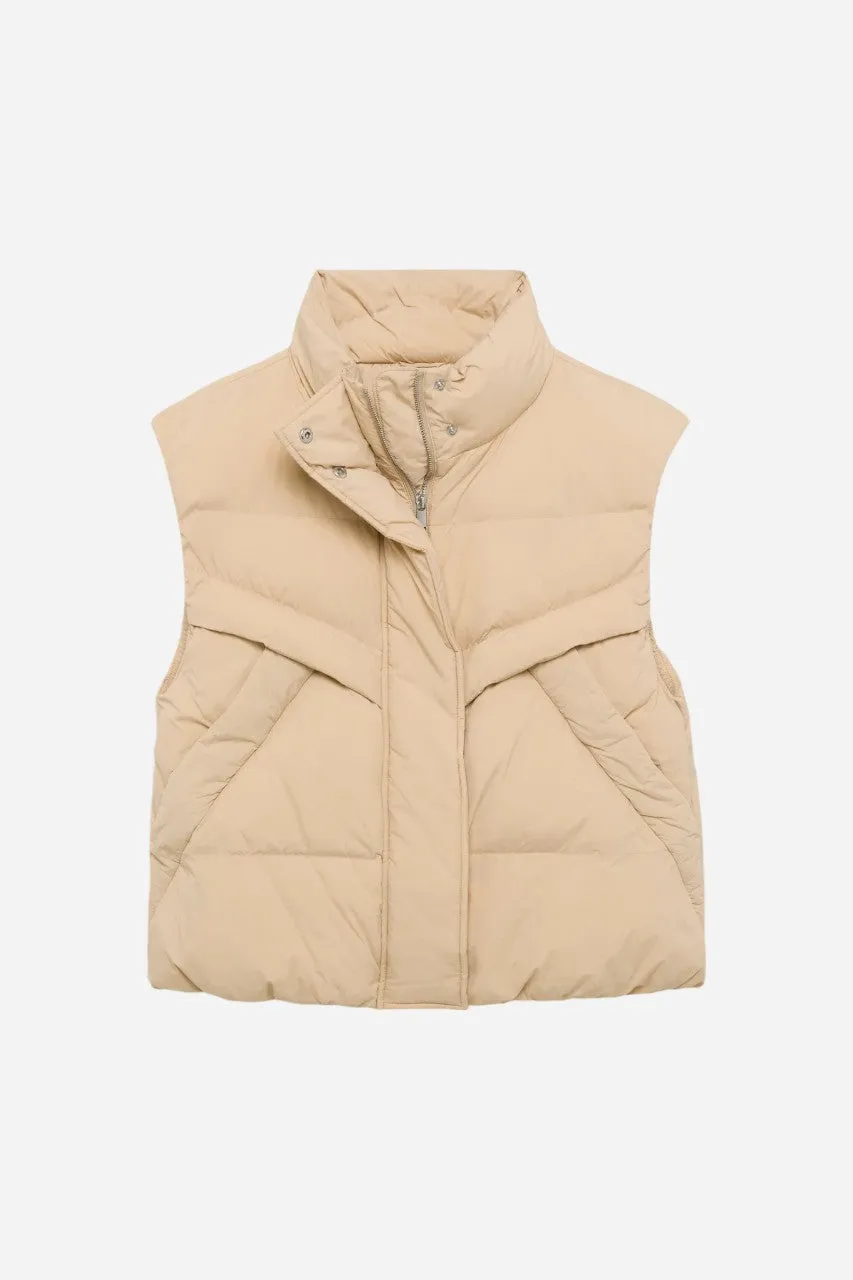 Pistola Joss Quilted Puffer Vest Warm Sand