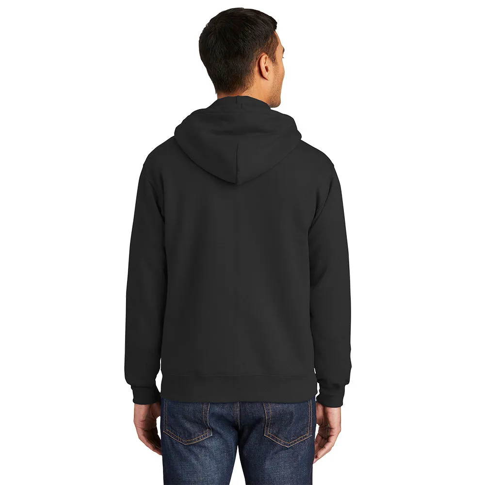 Port & Company® Essential Fleece Full-Zip Hooded Sweatshirt - Jet Black