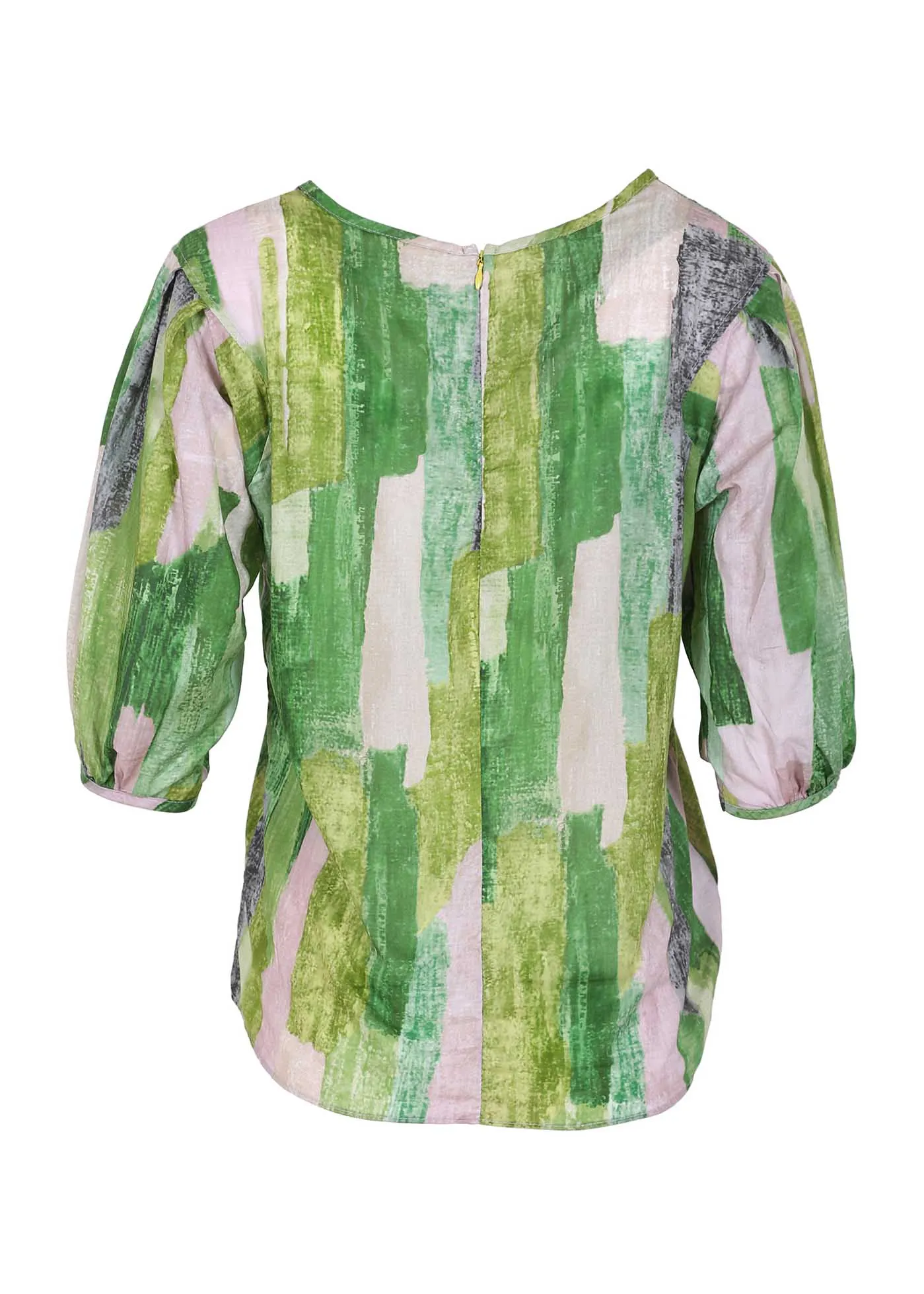 Providencia Blouse Mountain Green in Cotton